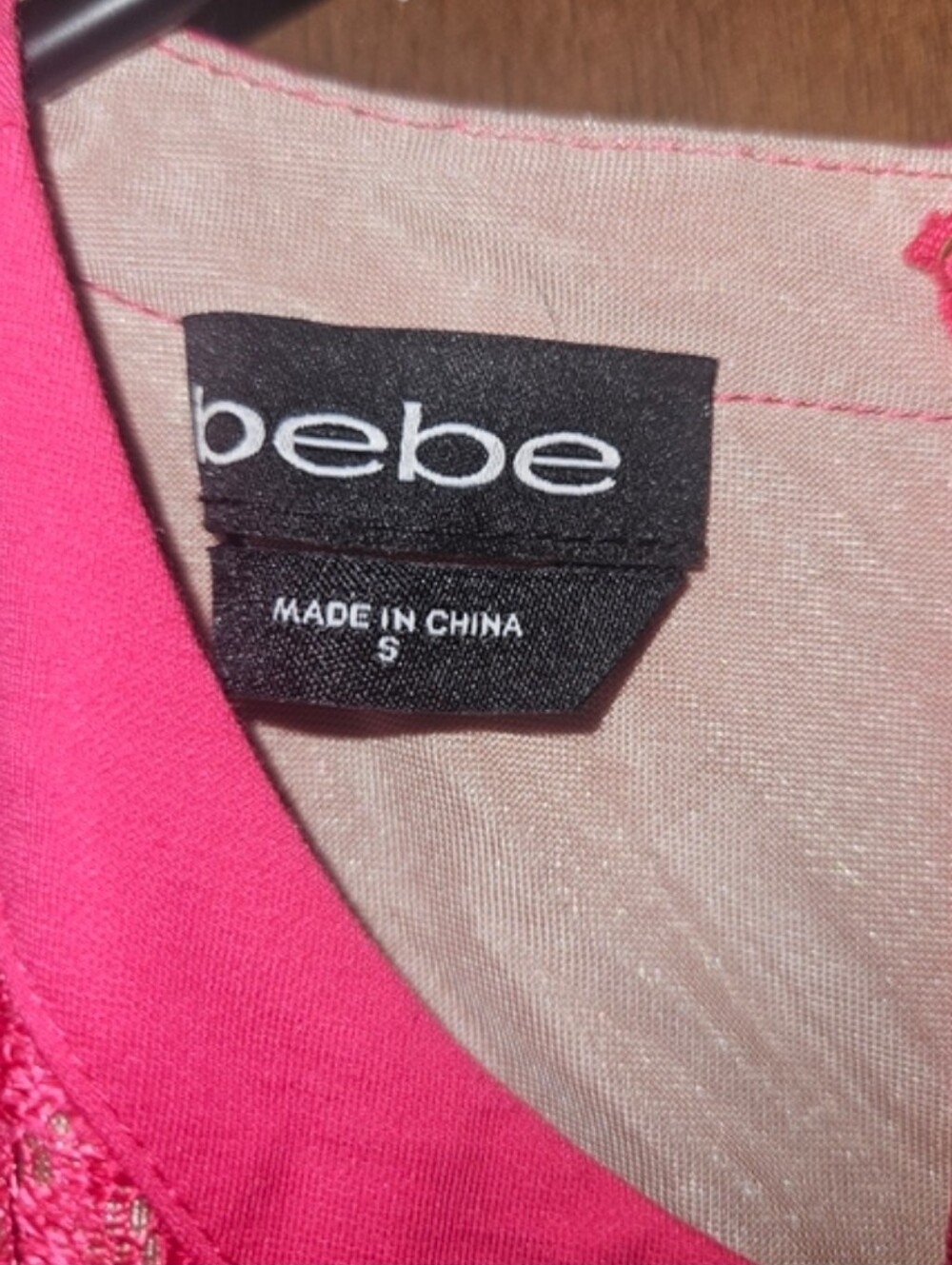 bebe Hot Pink Lace-Panel Jumpsuit - Picture 2 of 5